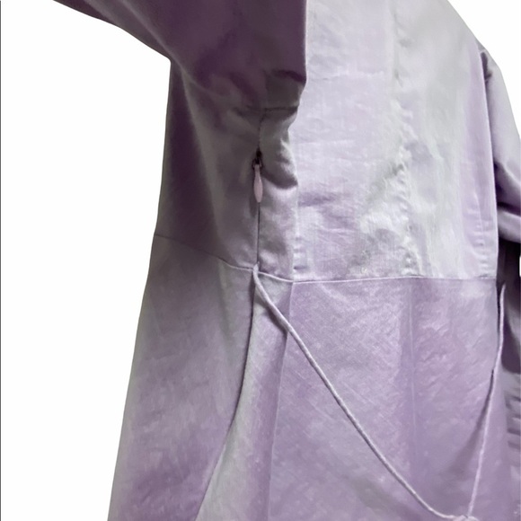 Duo Maternity Stretch Top Blouse Large Lavender Office Casual - Picture 6 of 9